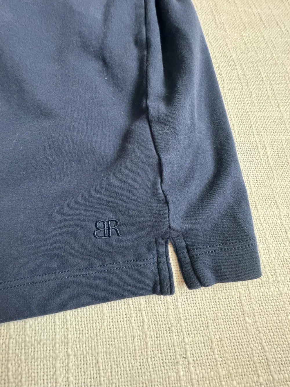 Banana Republic Men's Shirt Navy Long-Sleeve Polo 100% Cotton SZ XL